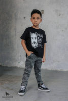 MashMnie Pants Acid Wash Blue