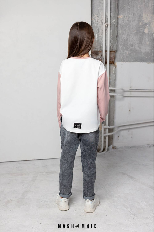 MashMnie Pinsel Langarm Bluse