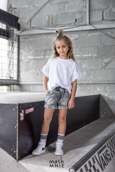 MashMnie Szorty Jeans Szare
