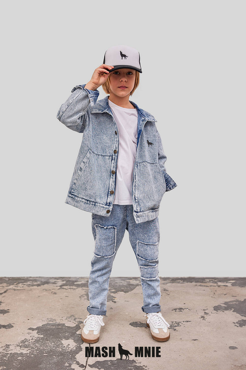 MashMnie Spodnie Jeans Niebieskie