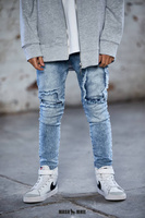 MashMnie Spodnie Jeans Niebieskie