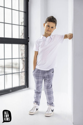 All For Kids Business Check Trousers