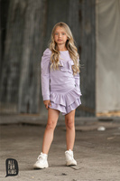 All For Kids Bluza Falbanki Fiolet