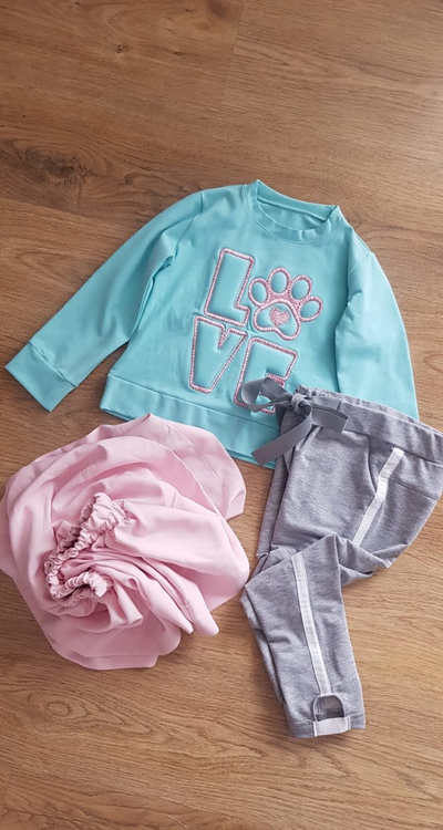 Sweatshirt Liebe Minze