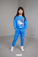MashMnie Bluza Niebieska Wolf Boys&Girls