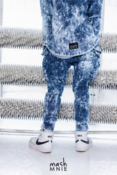 MashMnie Spodnie Wolf Soul Acid Blue