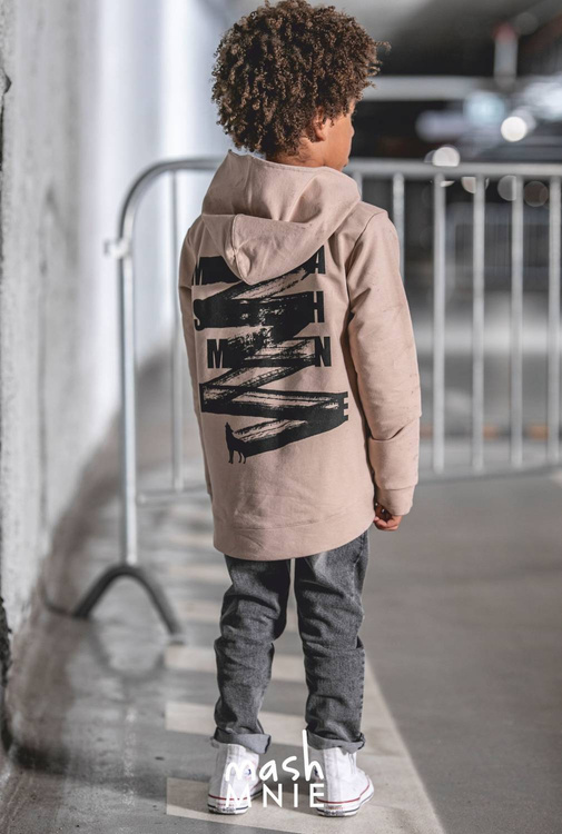 Känguru-Sweatshirt Beige 