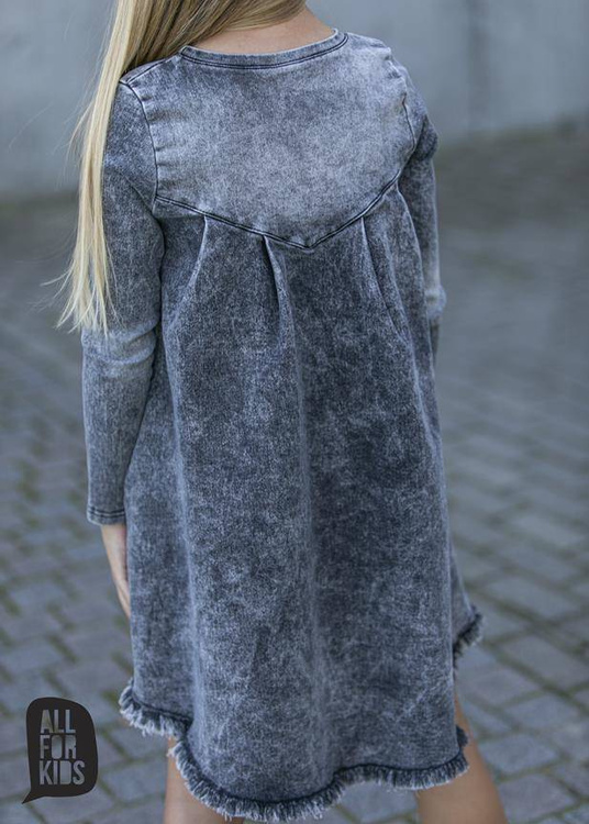 All For Kids Sukienka Jeans Grafit