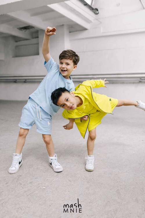 MashMnie Szorty Wolf Żółte