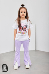 All For Kids T-shirt Biel Motyl