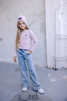 MashMnie Gestreifte Bluse Weiß