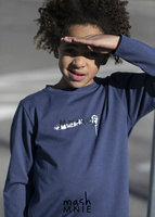 MashMnie Wolf-Langarm-Sweatshirt