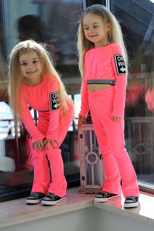 Qba Welurowy Crop Róż