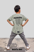 MashMnie T-shirt Wolf Khaki