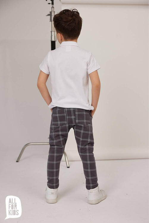 All For Kids Business-Hose Kariert
