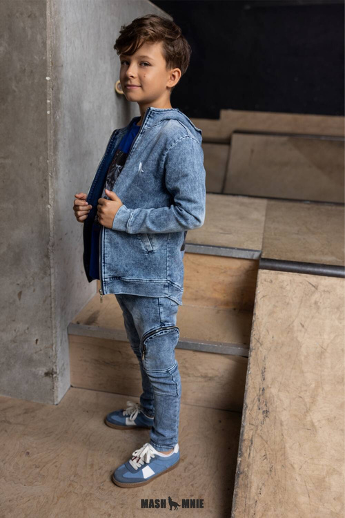 MashMnie Wild City Spodnie Jeans Niebieskie