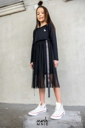 MashMnie Sukienka Tiul Czerń