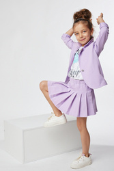 MałaMi Plisowana Spódniczka Fioletowa
