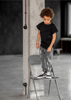 MashMnie Spodnie Boyfriend Grey