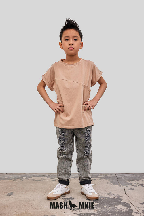 MashMnie Jeansy Boyfriend Grey