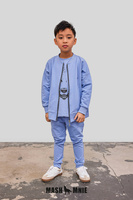 MashMnie T-shirt Wolf Niebieski