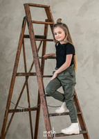 MashMnie Pants with Frill Khaki