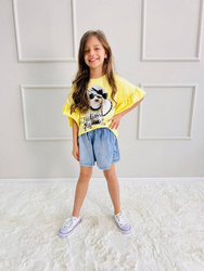 MałaMi Bluzka z Falbankami Żółta