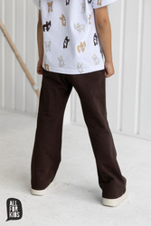 All Spodnie Szerokie/ Szwedy Brązowe