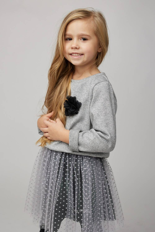 MałaMi Sukienka Tiulowa Ze Sweterkiem