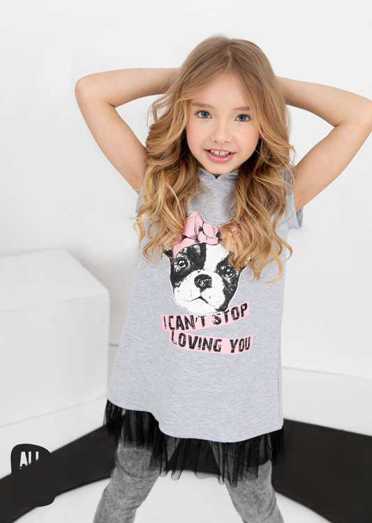 ALL FOR KIDS FOR KIDS TUNIC BULDOG