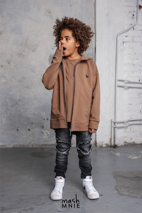 Sweatshirt mit Kapuze WILD WOLF Schwarz                                                 