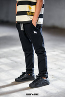 MashMnie Wild T-shirt Paski Czarno Beżowe