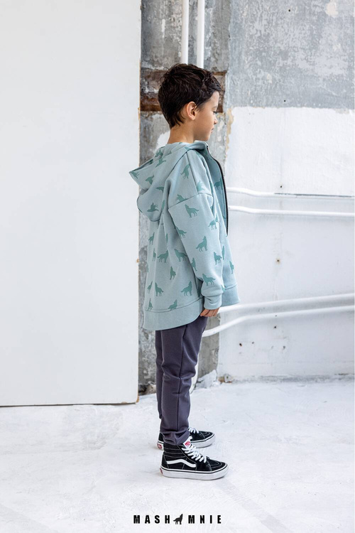 Mashmnie Wolf Bluza Rozpinana Miętowa