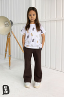 All Spodnie Szerokie/ Szwedy Brązowe