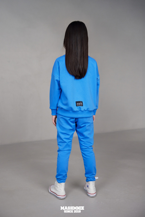 MashMnie Bluza Niebieska Wolf Boys&Girls