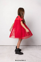 MashMnie Sukienka Tiul Czerwona