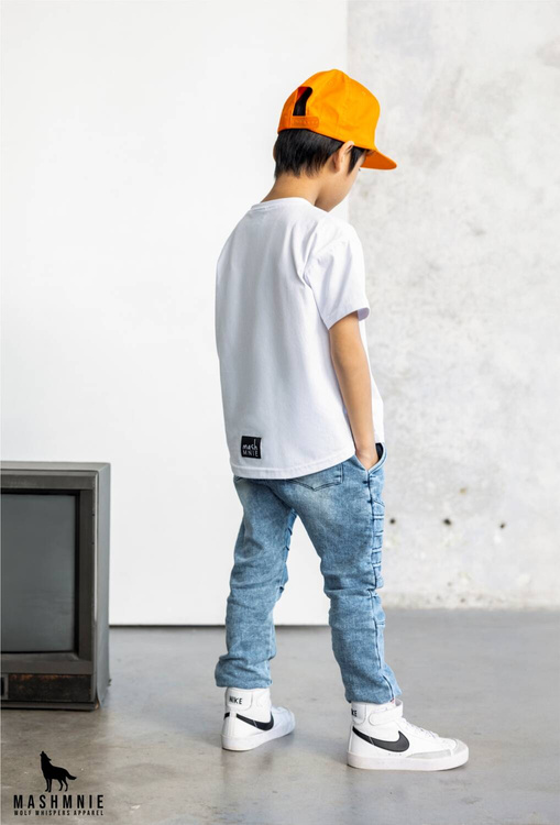 MashMnie Pants Acid Wash Blue 