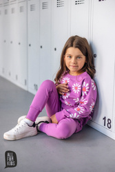 All For Kids Bluza Stokrotki Fiolet