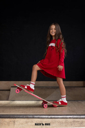 Mashmnie Wild City Sukienka Czerwona Kangur