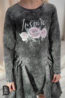 Kleid Jeans Grau