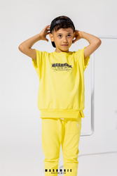 MashMnie Wild T-shirt Wolf Żółty