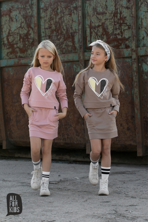 MashMnie Sweatshirt Crop Pink