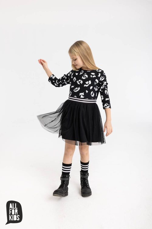 Mädchen Kleid Grau