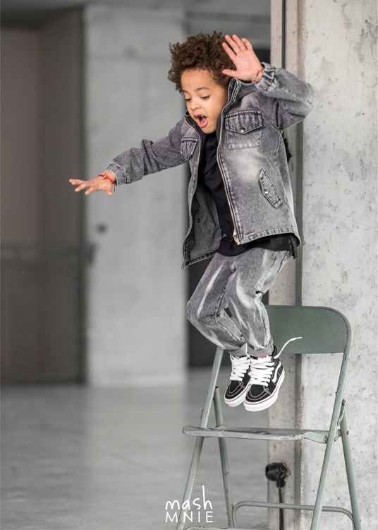 MashMnie Trousers Boyfriend Grey