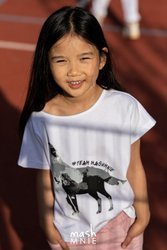 MashMnie T-shirt Oversize Biel