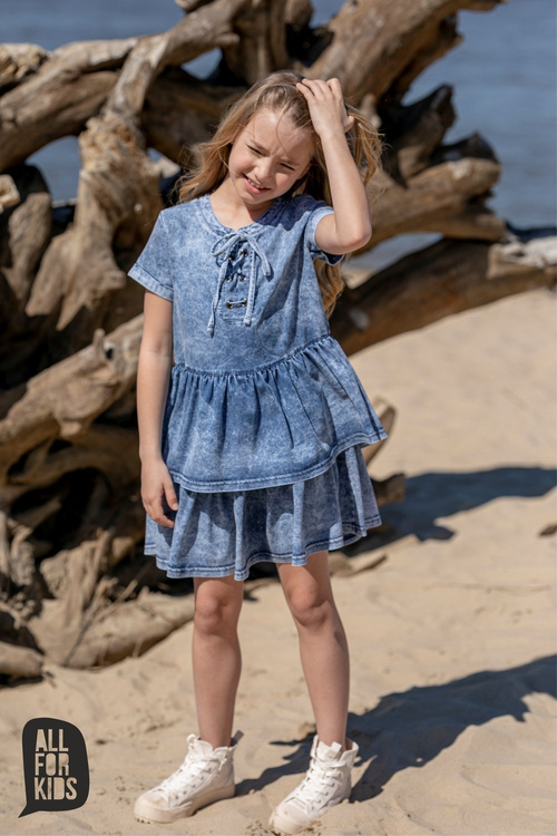 JEANS DRESS ROSE
