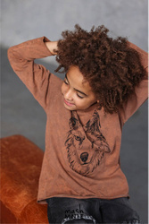 MashMnie Bluzka Longsleeve Karmel