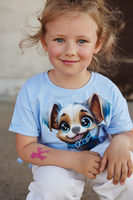 Jeanshose mit Pailletten