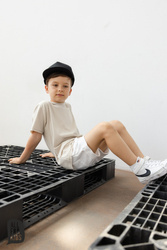 ALL FOR KIDS SHORTS WHITE JEANS