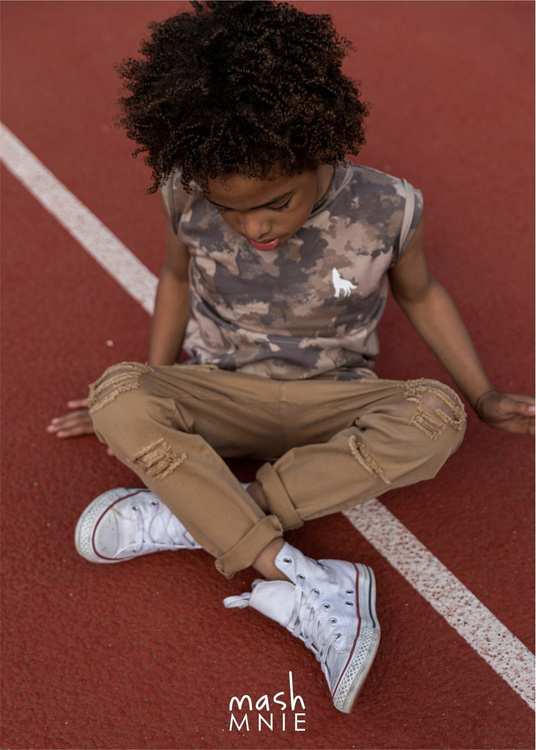 MashMnie Tracksuit Pants Beige